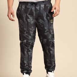 Being Human Plus Size Geometric Printed Joggers-image-6