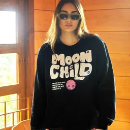 Bonkers Corner Typography Printed Cotton Sweatshirt-image-52
