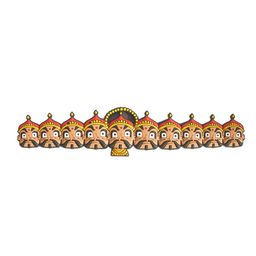 Chumbak Beige & Yellow Ravana Magnet-32