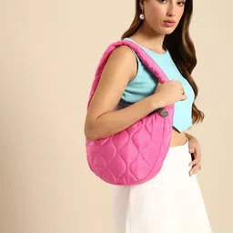 DressBerry Structured Quilted Shoulder Bag-1