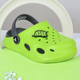 toothless Boys Hulk Self Design Rubber Clogs-image-1