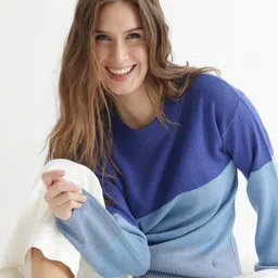 RAREISM Colourblocked Cotton Pullover Sweater-picture-22