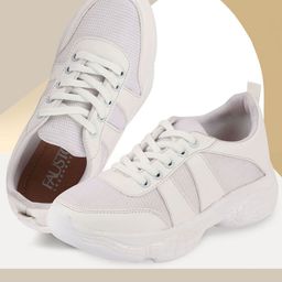 FAUSTO Women White Sneakers-image-33