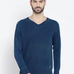 U.S. Polo Assn. Denim Co. Men Navy Blue Solid Pullover-picture-42
