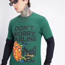 glitchez Graphic Printed T-shirt-image-83