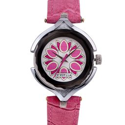 Voylla Women Silver-Toned & Pink Analogue Watch 8905124081282-picture-0