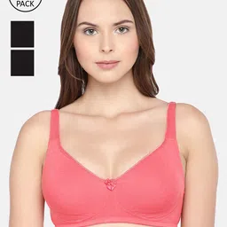 Inner Sense Pack of 3 Organic Cotton  Antimicrobial  Seamless Side Support Sustainable Bra ISB057-image-39