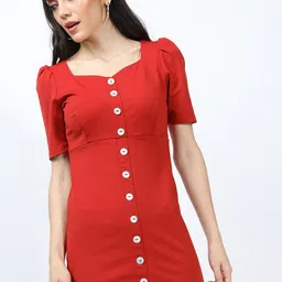 Tokyo Talkies Women Solid A-Line Midi Dress-picture-42