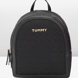 Tommy Hilfiger Women Brand Logo Textured Small Sized Backpack-image-81