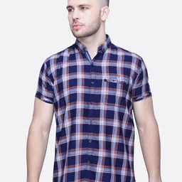 Kuons Avenue Men Smart Checked Cotton Casual Shirt-image-19