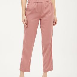 Harpa Women Pink Smart Solid Regular Trousers-image-40