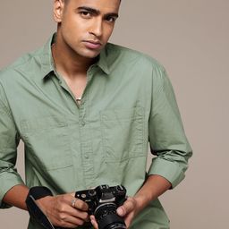 The Roadster Life Co. Pure Cotton Relaxed Fit Casual Shirt-picture-33