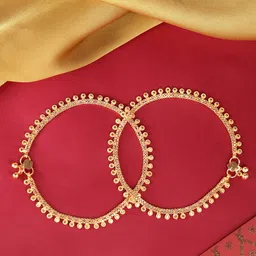 AARSHVI Gold-Plated Anklet-19
