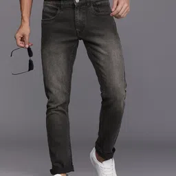 WROGN Men Slim Fit Heavy Fade Stretchable Jeans-image-27