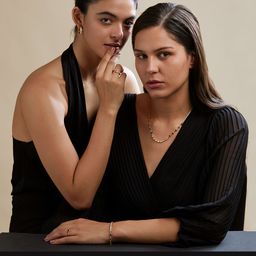 MINUTIAE Silver-Plated Geometric Drop Earrings image 2