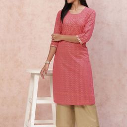 Rangriti Geometric Printed Straight Kurta-33