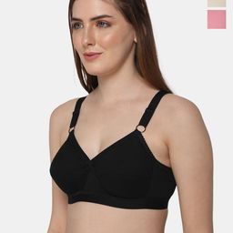 intimacy LINGERIE Pack of 3 Full Coverage Cotton Everyday Bra With All Day Comfort-42