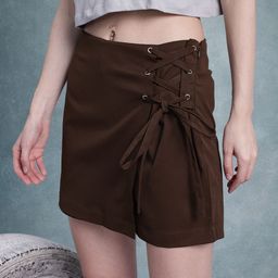 The Roadster Life Co. Lace-Up Detail Mini Skorts-image-13