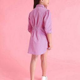 U.S. Polo Assn. Kids Girls Pure Cotton Shirt Dress-picture-24