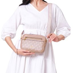 Lavie Printed Structured Sling Bag with Quilted-2