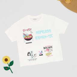 Pantaloons Junior Girls Mandarin Collar T-shirt-image-96