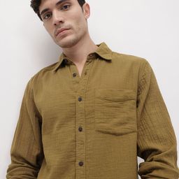 The Roadster Life Co. Crinkled Pocket Detail Casual Shirt-picture-25