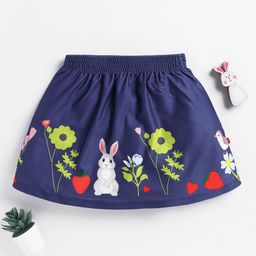 Here&Now X Game Begins Girls Printed Flared Skirt-image-76
