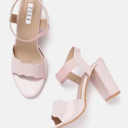 ELLE Women Open Toe Block Heels-34