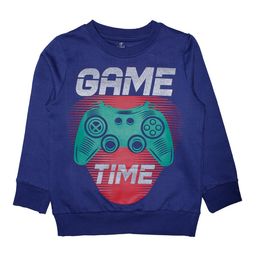 KiddoPanti Boys Navy Blue Printed Sweatshirt-image-11
