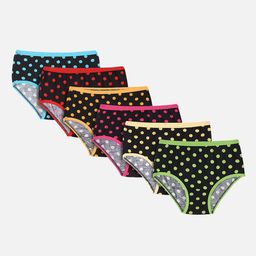 Bodycare Kids Girls Pack Of 6 Assorted Basic Briefs KIA3027-41