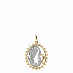 VALANOVA Women Sterling Silver Plated Diamond Pendant-image-37