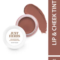 Just Herbs Lip and Cheek Tint and Blush- 05 Soft Nude 4 g-34