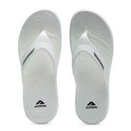 Adda Men White Solid Thong Flip-Flops-image-40