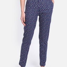 PROTEENS Women Navy Blue Printed Lounge Pants-image-68