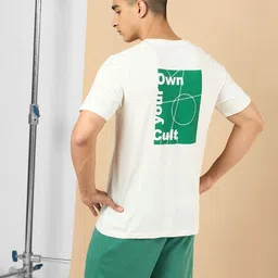 CULT Men White Own Your Cult Graphic T-shirt-image-29