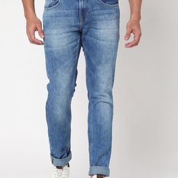 SPYKAR Men Slim Fit Low-Rise Light Fade Jeans-image-76