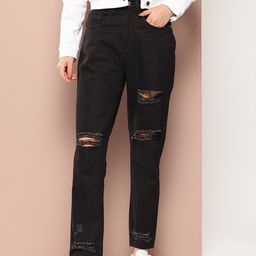 Harvard Women Boyfriend Fit Ripped Jeans-image-70