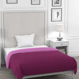STELLAR HOME Purple Solid AC Room 120 GSM Single Bed Comforter-image-39
