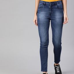 The Roadster Lifestyle Co Women Blue Super Skinny Fit Mid-Rise Clean Look Stretchable Jeans-22