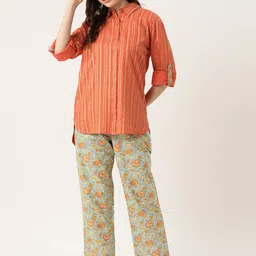 MISRI Printed Pure Cotton Ethnic Co-Ords-image-11