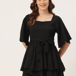 Sleek Italia Ruffled Playsuit-image-79