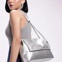 DressBerry Textured Structured Shoulder Bag-97
