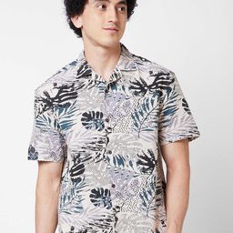 SPYKAR Floral Opaque Printed Cotton Casual Shirt-picture-39