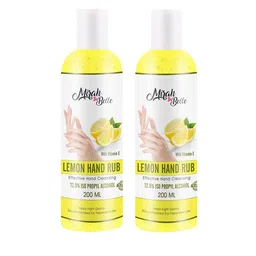 Mirah Belle Pack of 2 Lemon Hand Rub Sanitizer With Vitamin E - 200 ml each-54
