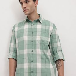 The Roadster Life Co. Checked Pure Cotton Relaxed Fit Shirt-picture-48