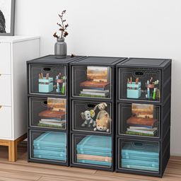Kuber Industries Grey Pack Of 3 3-Tier Organisers-27
