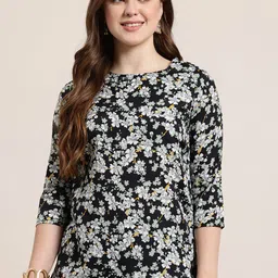HERE&NOW Floral Printed Kurti-picture-3