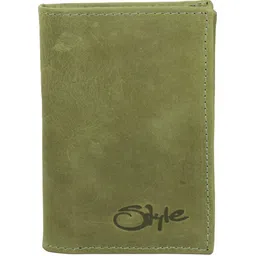 Style Shoes Unisex Green Leather Card Holder-35