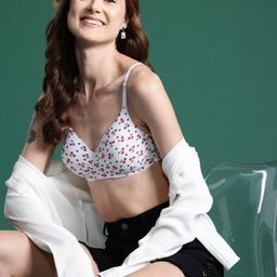 DressBerry Abstract Printed Full Coverage Lightly Padded Bra-16