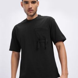glitchez Drop-Shoulder Relaxed Fit Pocket Detail T-shirt-picture-19
